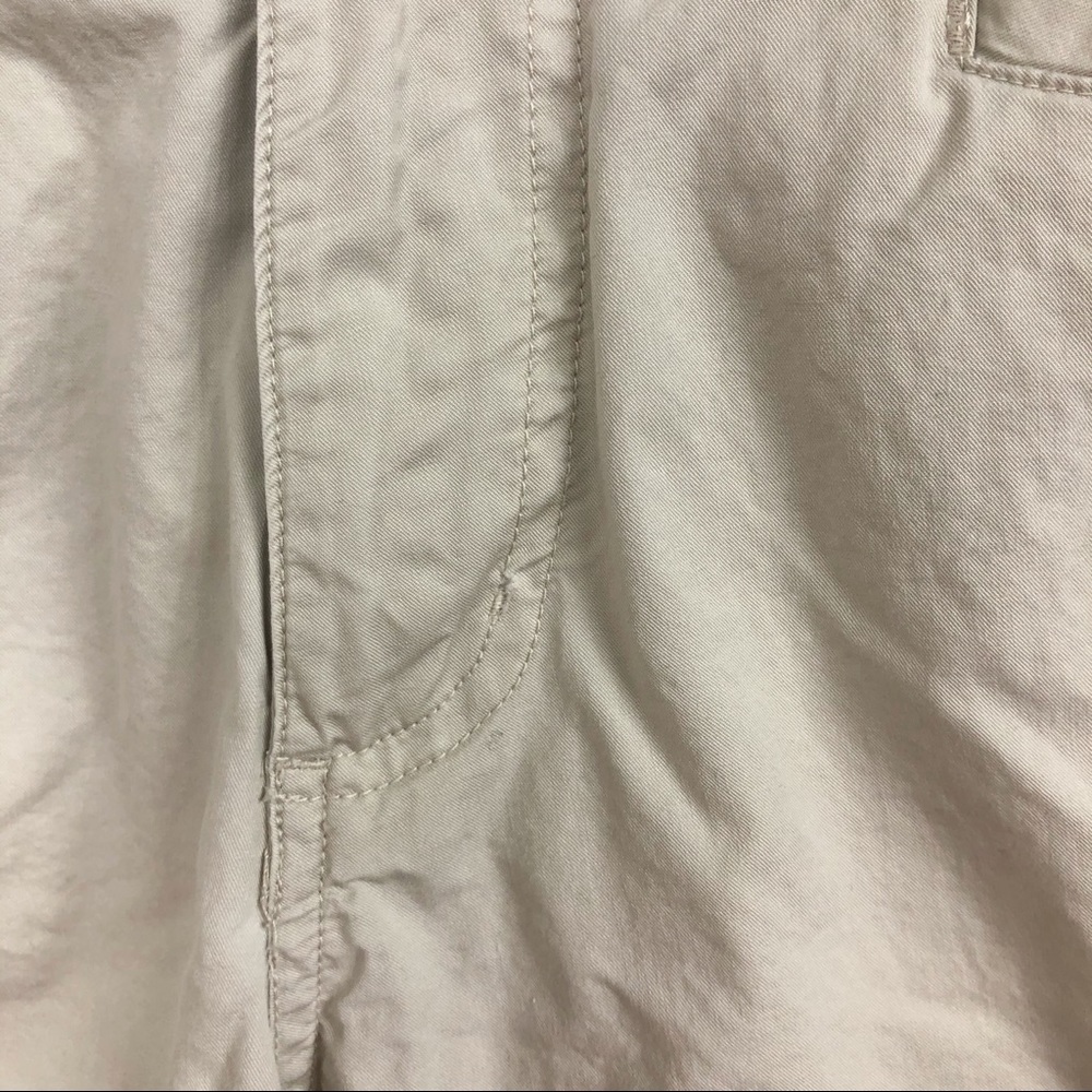 Columbia Cargo Hiking Shorts Cuffed Pockets 9 Inch Cotton Stone Khaki Size 8 - Picture 3 of 7
